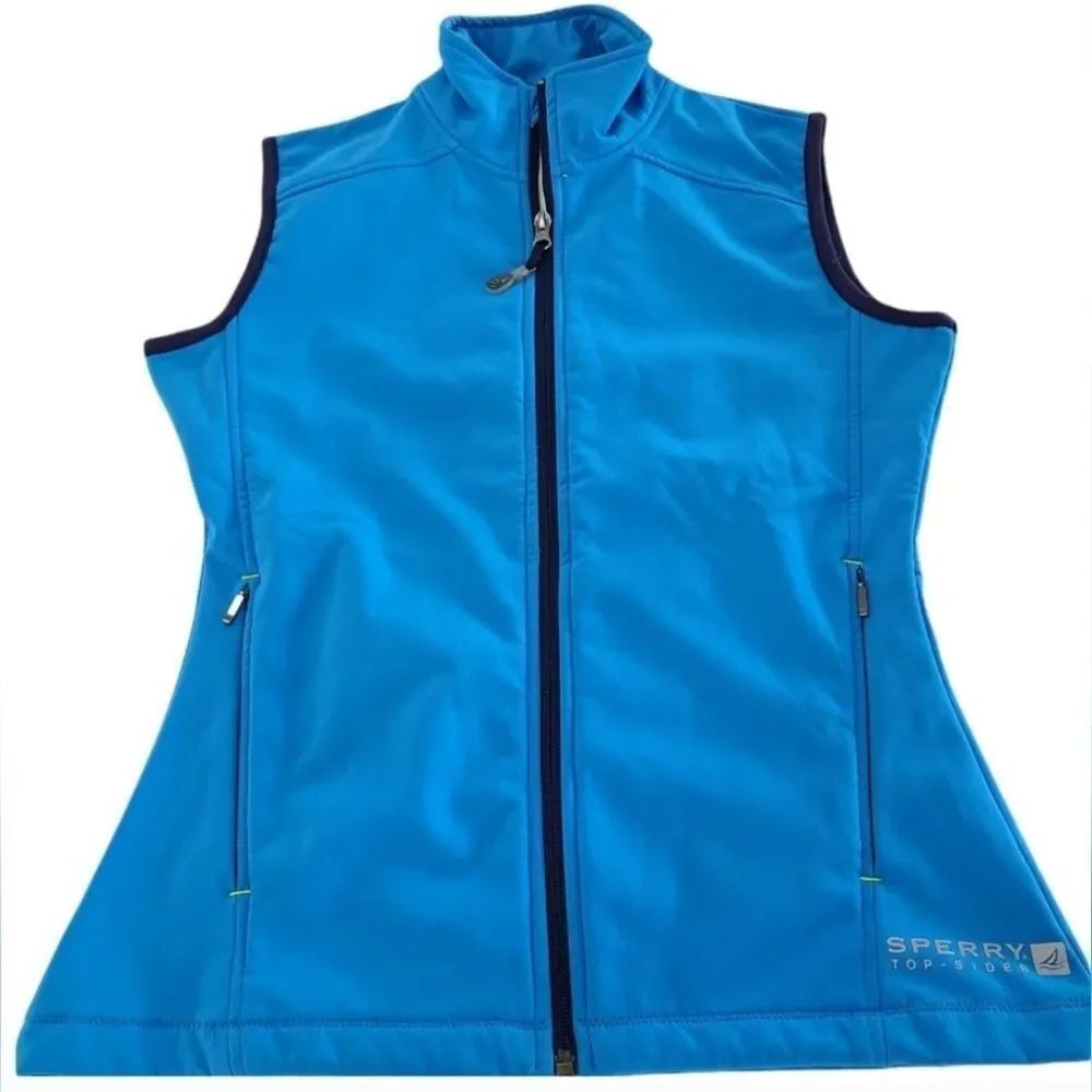 Sperry Aqua Blue Top Sider STS35 Softshell Vest